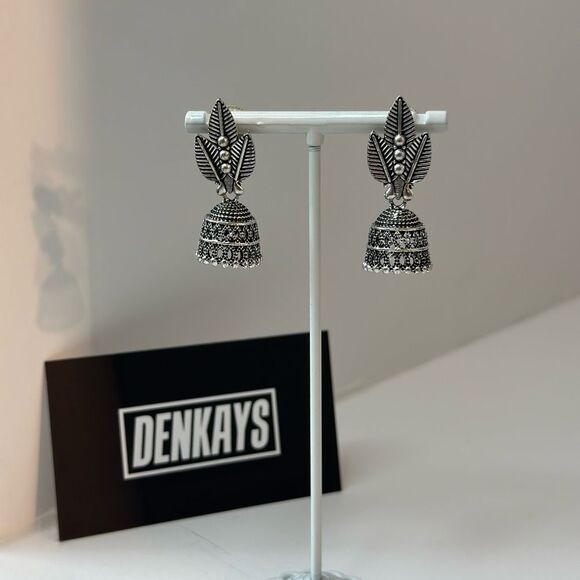 DENKAYS BOLLYWOOD EARRINGS - Picture 2 of 5